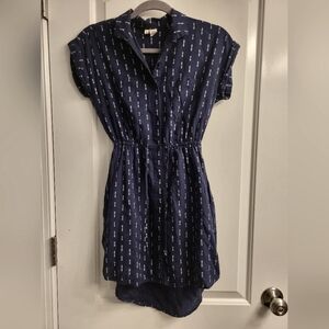 Short sleeve button down dress